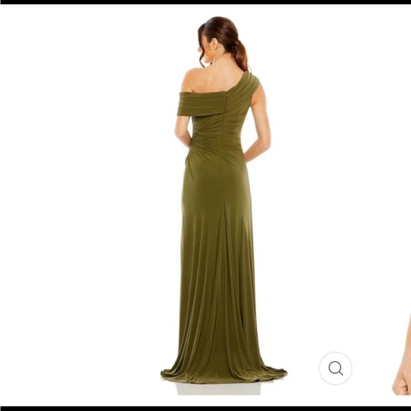 Leena Mac Duggal 26517 Foldover off-the-shoulder jersey gown size 4 NWT - Picture 2 of 9